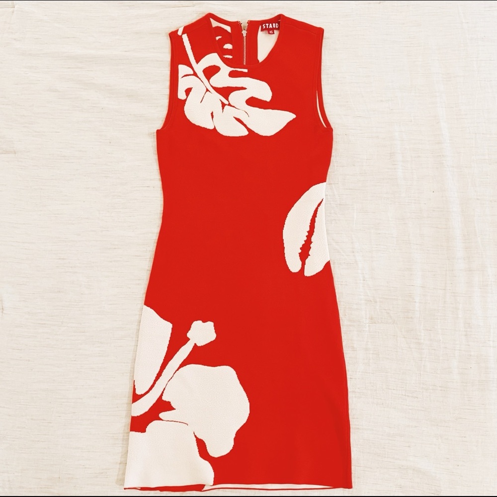Staud Chili Floral Knit Dress